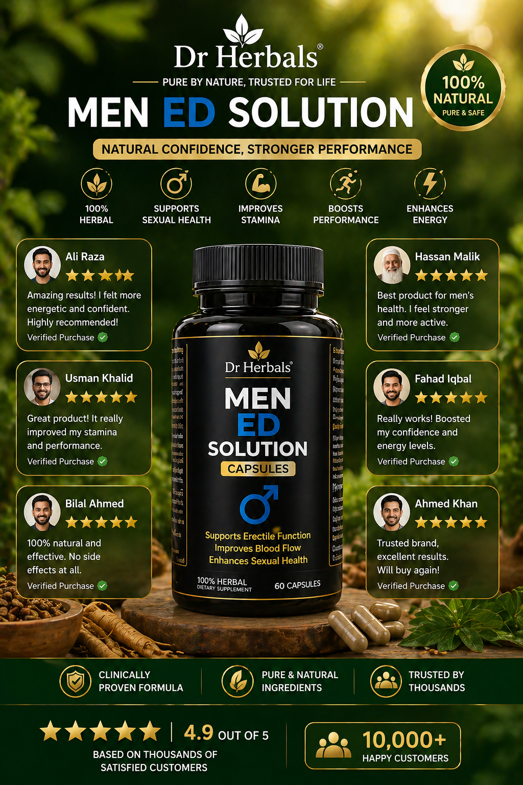 Dr Herbals Men EDD Solution - Pack of 60