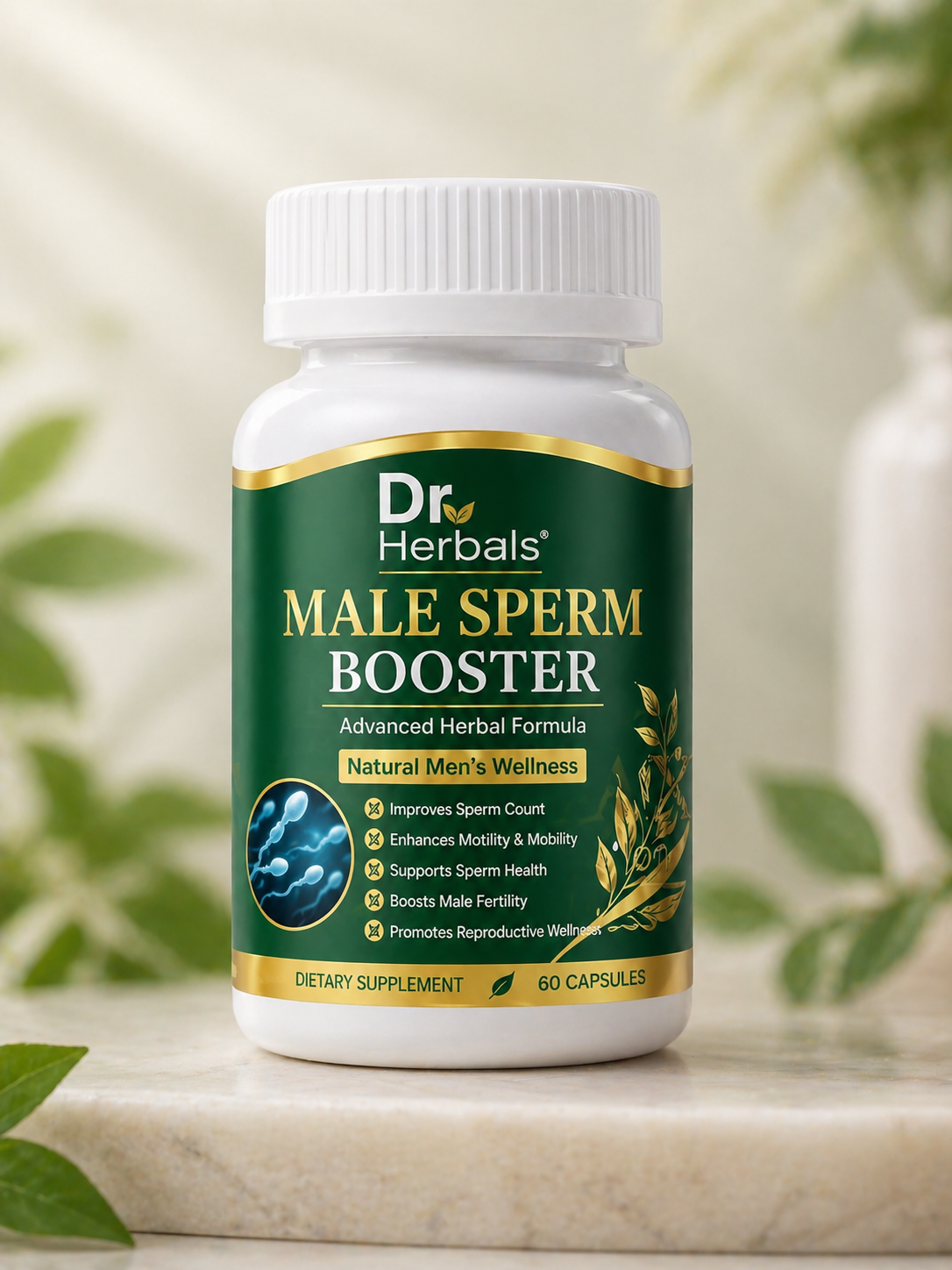 Dr Herbals Male Fertility Support Capsules - Pack of 60